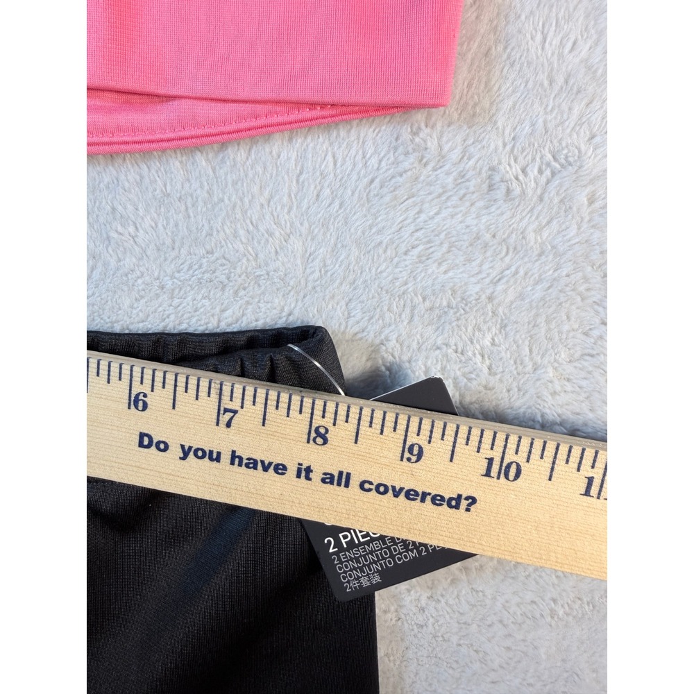 Nike Girls Pink Black‎ 2 Piece Tracksuit Set Full Zip Jacket Pants Size 12M NWT - Picture 7 of 16